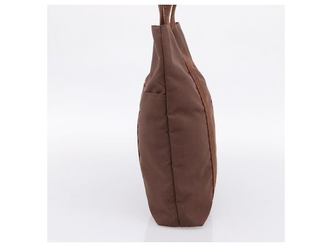 Hermès Borsa HERMES Her Line Cabas Canvas Brown Auth 205879A Marrone - vista 5
