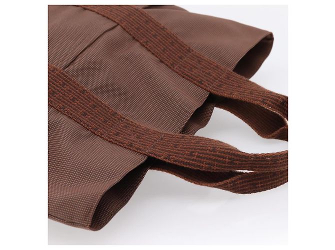 Hermès Borsa HERMES Her Line Cabas Canvas Brown Auth 205879A Marrone - vista 6