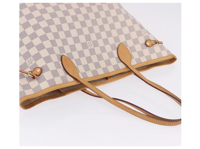 Borsa Tote LOUIS VUITTON Damier Azur Neverfull MM N41605 LV Auth 204040A - vista 14