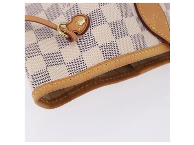 Borsa Tote LOUIS VUITTON Damier Azur Neverfull MM N41605 LV Auth 204040A - vista 15
