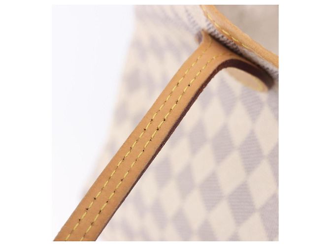 Borsa Tote LOUIS VUITTON Damier Azur Neverfull MM N41605 LV Auth 204040A - vista 20