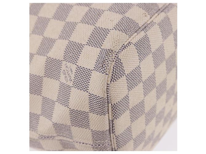 Borsa Tote LOUIS VUITTON Damier Azur Neverfull MM N41605 LV Auth 204040A - vista 23