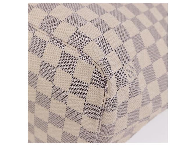 Borsa Tote LOUIS VUITTON Damier Azur Neverfull MM N41605 LV Auth 204040A - vista 24