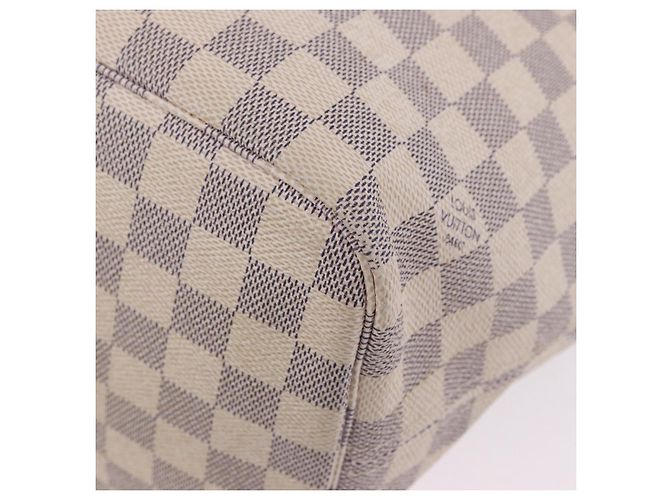 Borsa Tote LOUIS VUITTON Damier Azur Neverfull MM N41605 LV Auth 204040A - vista 26