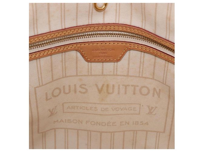 Borsa Tote LOUIS VUITTON Damier Azur Neverfull MM N41605 LV Auth 204040A - vista 29