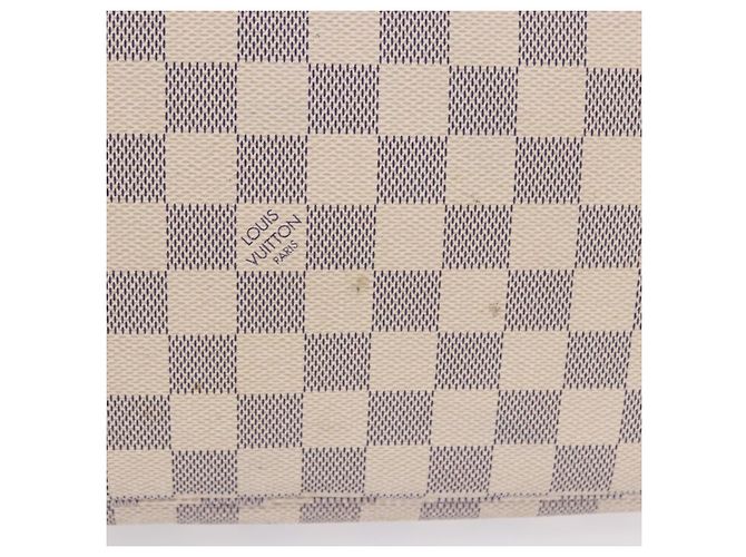 Borsa Tote LOUIS VUITTON Damier Azur Neverfull MM N41605 LV Auth 204040A - vista 7
