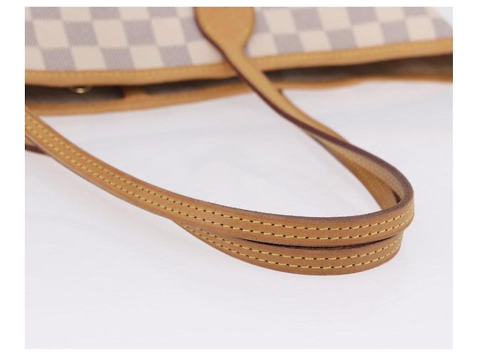 Borsa Tote LOUIS VUITTON Damier Azur Neverfull MM N41605 LV Auth 204040A - vista 8