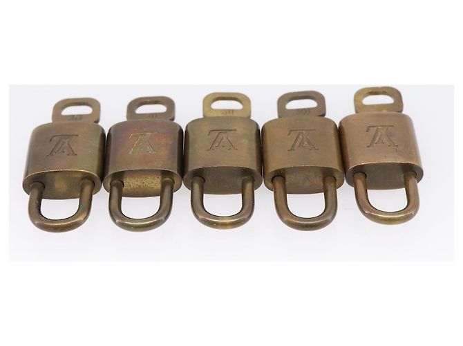 LOUIS VUITTON Padlock Metal 10 Set Gold Tone LV Auth 205897 - view 7