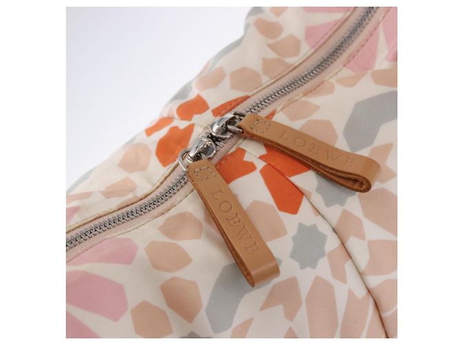 Borsa a mano LOEWE Nylon Beige Silver Auth 196742A Argento - vista 14