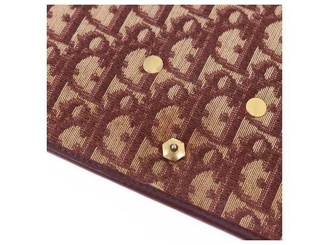 Borsa a tracolla Christian Dior Trotter Canvas Rosso Oro Auth 184210 D'oro - vista 16