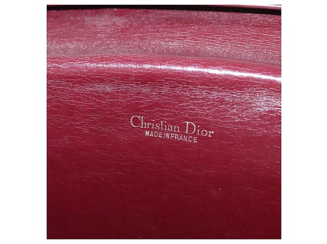 Borsa a tracolla Christian Dior Trotter Canvas Rosso Oro Auth 184210 D'oro - vista 17