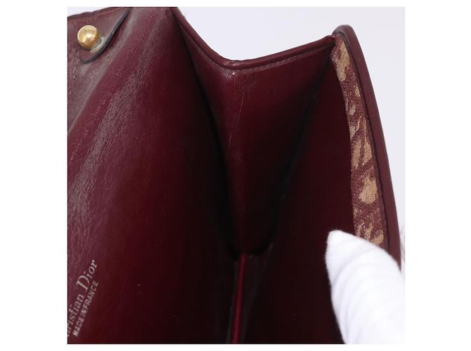 Borsa a tracolla Christian Dior Trotter Canvas Rosso Oro Auth 184210 D'oro - vista 20