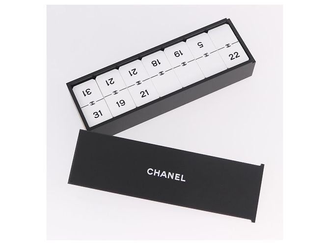 CHANEL Domino plastic Black CC Auth 184280M - view 28