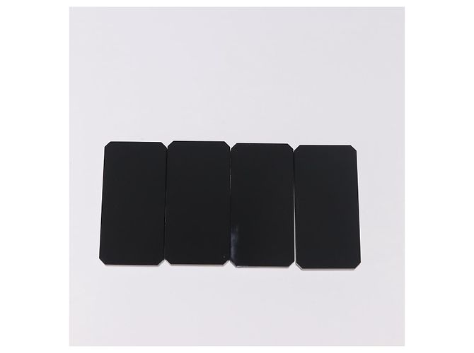 CHANEL Domino plastic Black CC Auth 184280M - view 3