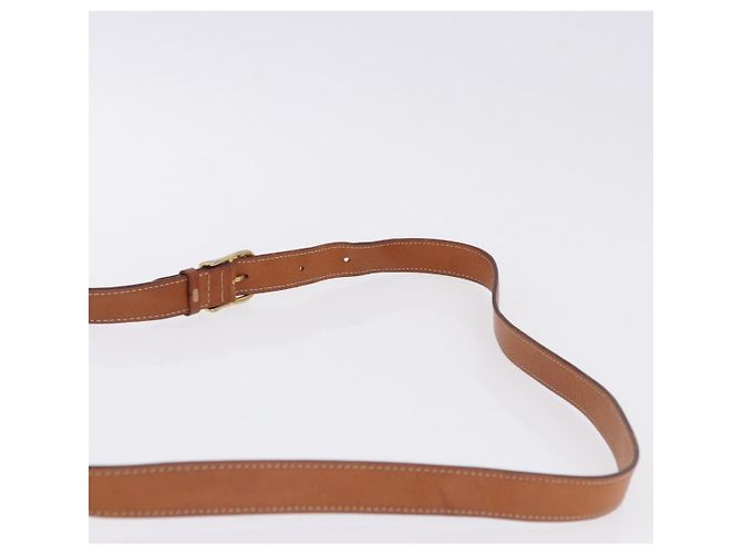 Céline Borsa a tracolla CELINE Macadam Canvas PVC Pelle Marrone Oro Auth 182419 D'oro - vista 9