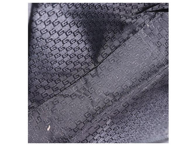 Borsa a Mano GUCCI Canvas Nero Oro Auth 184433 D'oro - vista 17
