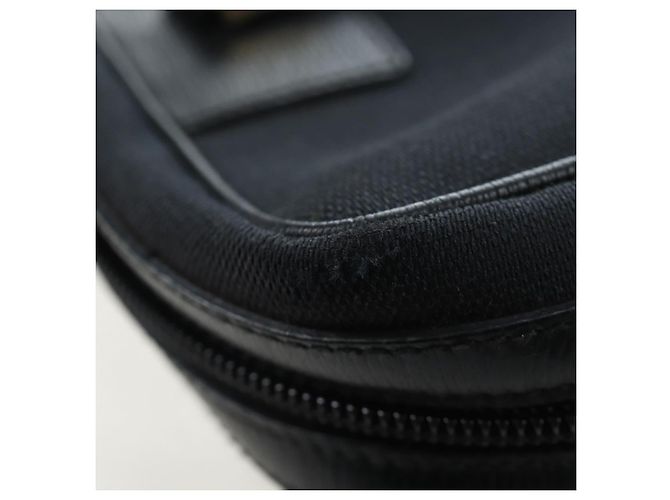 Borsa a Mano GUCCI Canvas Nero Oro Auth 184433 D'oro - vista 24