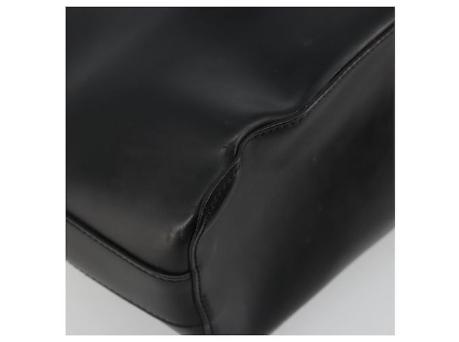 Borsa a tracolla GUCCI in pelle nera argento 0013814 Auth bs35336 Nero - vista 13