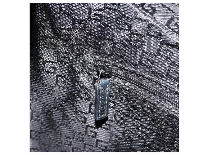 Borsa a tracolla GUCCI in pelle nera argento 0013814 Auth bs35336 Nero - vista 20