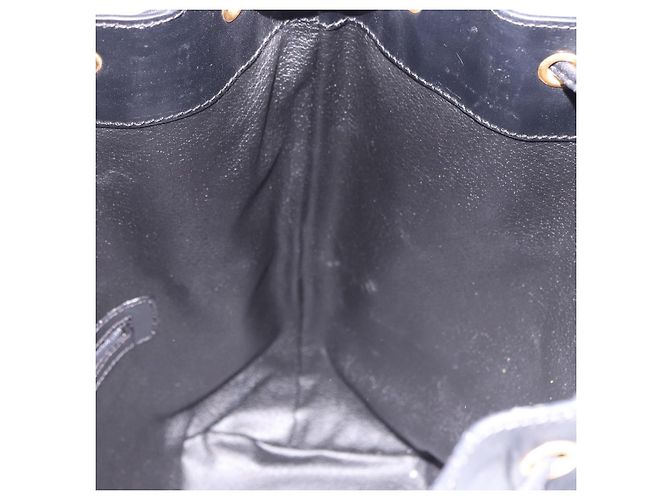 Céline CELINE Macadam Canvas Schultertasche PVC Schwarz Gold Auth 181639V Golden - Ansicht 22