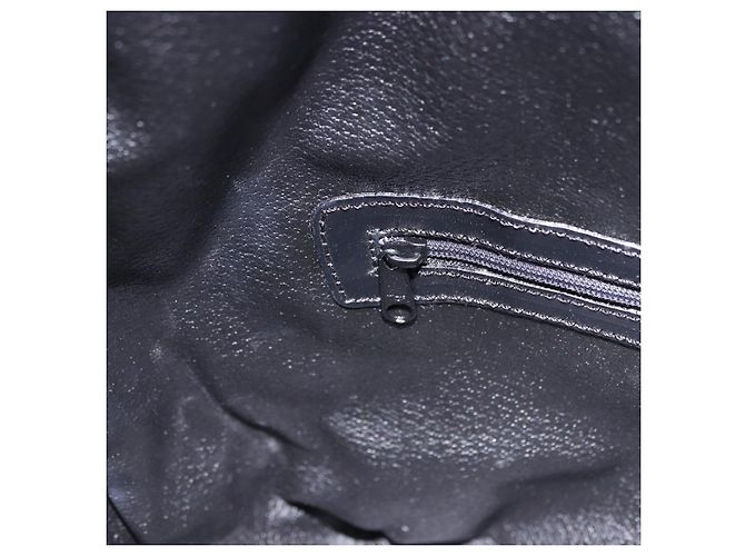 Céline CELINE Macadam Canvas Schultertasche PVC Schwarz Gold Auth 181639V Golden - Ansicht 24