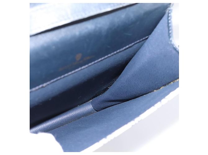 Borsa a tracolla GUCCI GG Supreme Sherry Line PVC Navy Gold Auth INZ082 D'oro Blu navy - vista 21