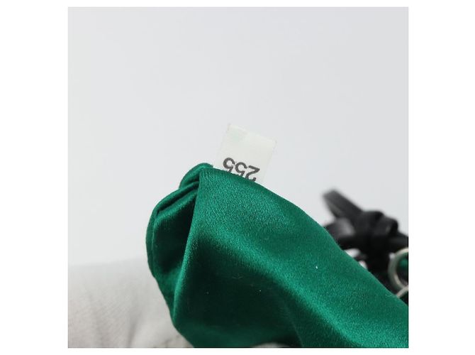 Bolsa de Ombro com Corrente PRADA Satin Green Auth 127567 Verde - vista 22