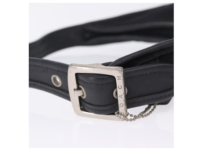 Coach Schultertasche Nylon Black Silver Auth ar14243 Schwarz Silber - Ansicht 11