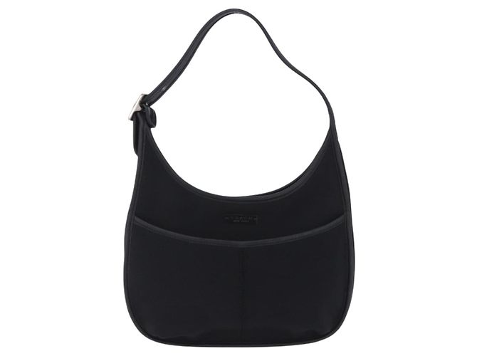 Coach Schultertasche Nylon Black Silver Auth ar14243 Schwarz Silber - Ansicht 2