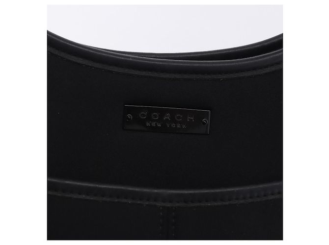 Coach Schultertasche Nylon Black Silver Auth ar14243 Schwarz Silber - Ansicht 20