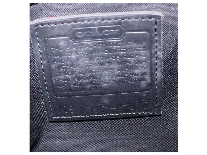 Coach Schultertasche Nylon Black Silver Auth ar14243 Schwarz Silber - Ansicht 22