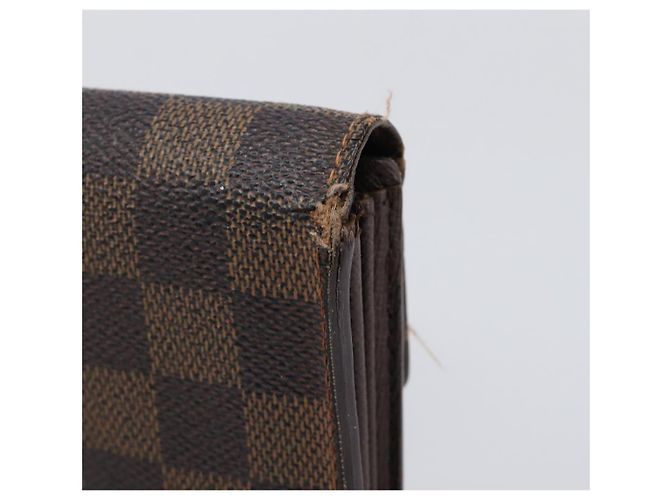 LOUIS VUITTON Damier Ebene Epi Monogram Wallet 3 Set Black LV Auth BA15750 Noir Damier ebène - vue 12