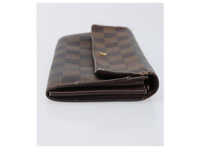 LOUIS VUITTON Damier Ebene Epi Monogram Wallet 3 Set Black LV Auth BA15750 Noir Damier ebène - vue 13