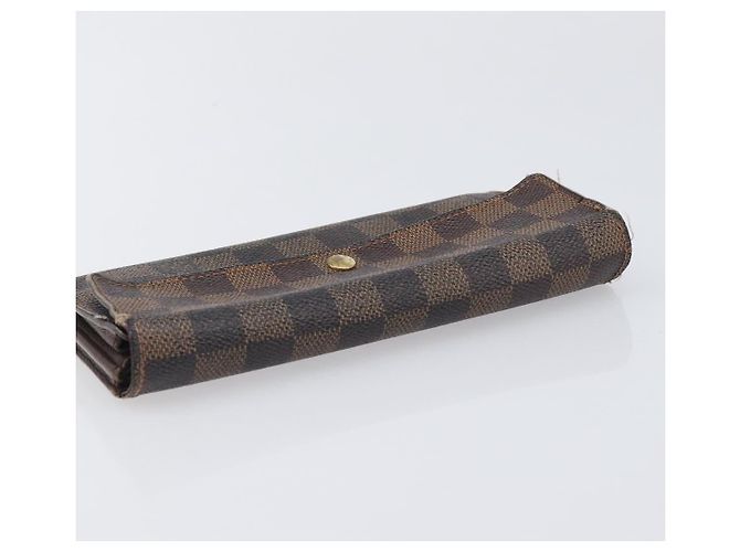 LOUIS VUITTON Damier Ebene Epi Monogram Wallet 3 Set Black LV Auth BA15750 Noir Damier ebène - vue 14