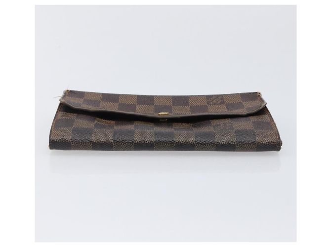 LOUIS VUITTON Damier Ebene Epi Monogram Wallet 3 Set Black LV Auth BA15750 Noir Damier ebène - vue 15