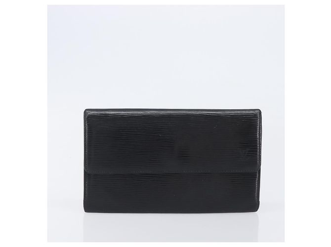 LOUIS VUITTON Damier Ebene Epi Monogram Wallet 3 Set Black LV Auth BA15750 Noir Damier ebène - vue 2