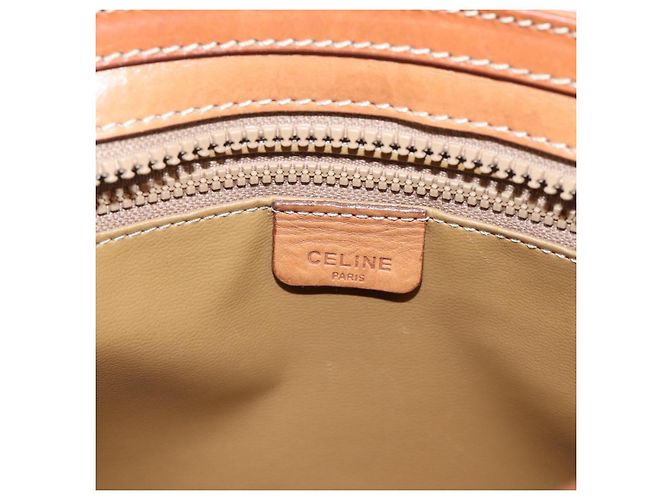 Céline CELINE Macadam Canvas Tote Bag PVC Beige Gold Auth 204866A Golden - Ansicht 16