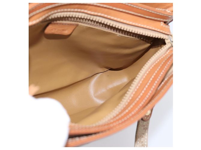 Céline CELINE Macadam Canvas Tote Bag PVC Beige Gold Auth 204866A Golden - Ansicht 18