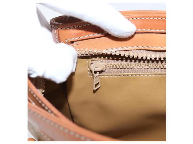 Céline CELINE Macadam Canvas Tote Bag PVC Beige Gold Auth 204866A Golden - Ansicht 20