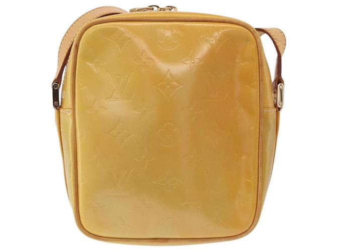 LOUIS VUITTON Monogram Vernis Wooster Shoulder Bag Gris M91036 LV Auth BA15713 Grigio - vista 4