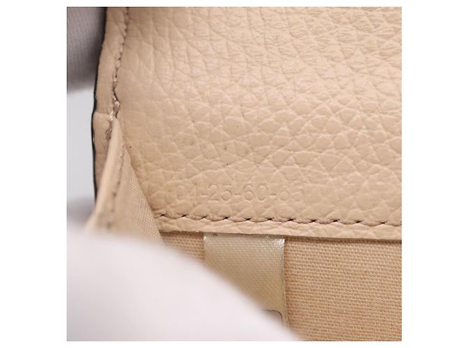 Chloé Cartera Chloe Alphabet Trifold de cuero rosa tono dorado Auth BA15602 - vista 19