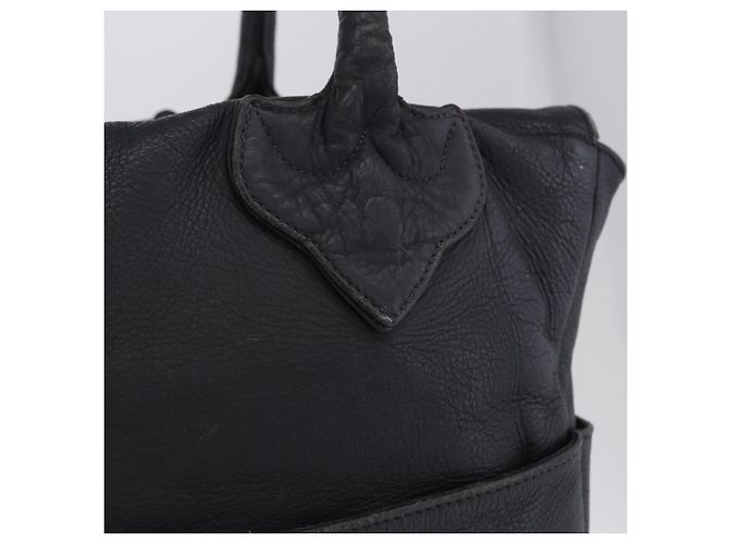 Borsa Tote Chrome Hearts Pelle Nera Auth 204170V Nero - vista 10