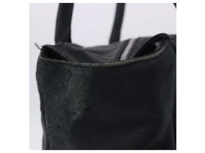 Borsa Tote Chrome Hearts Pelle Nera Auth 204170V Nero - vista 12