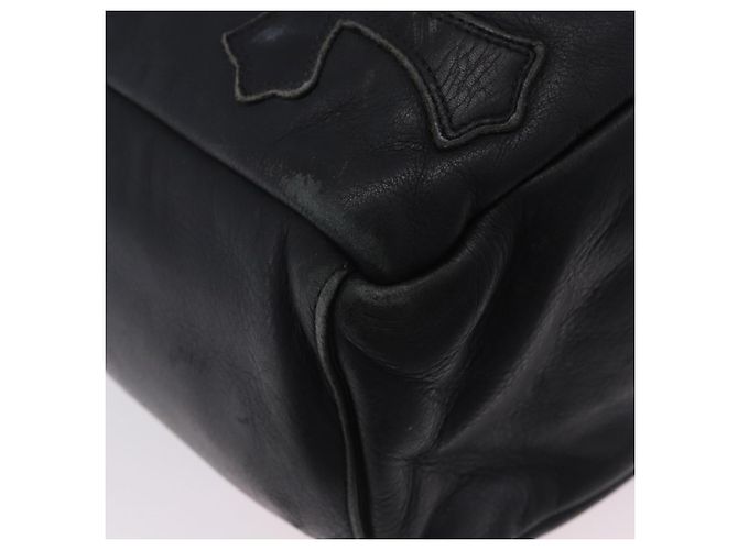 Borsa Tote Chrome Hearts Pelle Nera Auth 204170V Nero - vista 29