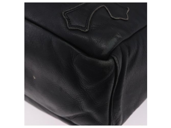 Borsa Tote Chrome Hearts Pelle Nera Auth 204170V Nero - vista 30