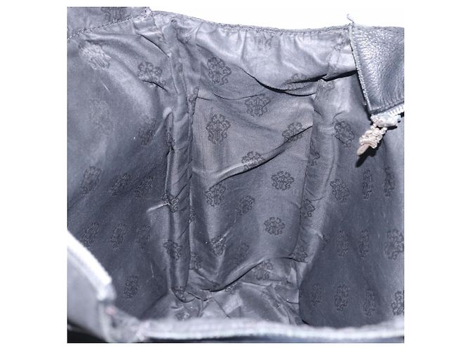 Borsa Tote Chrome Hearts Pelle Nera Auth 204170V Nero - vista 36