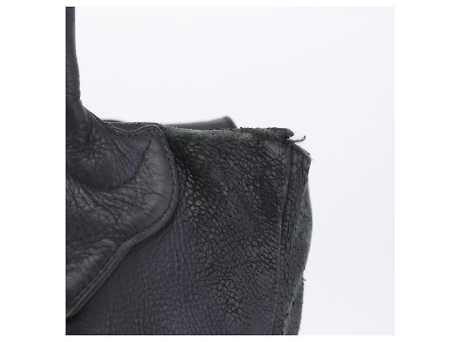 Borsa Tote Chrome Hearts Pelle Nera Auth 204170V Nero - vista 6