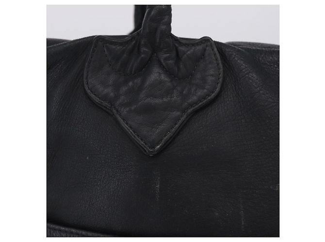 Borsa Tote Chrome Hearts Pelle Nera Auth 204170V Nero - vista 9