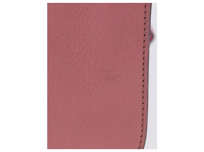 Borsa a tracolla Miu Miu Madras Chain in pelle rosa tono oro Auth ka6212 - vista 4