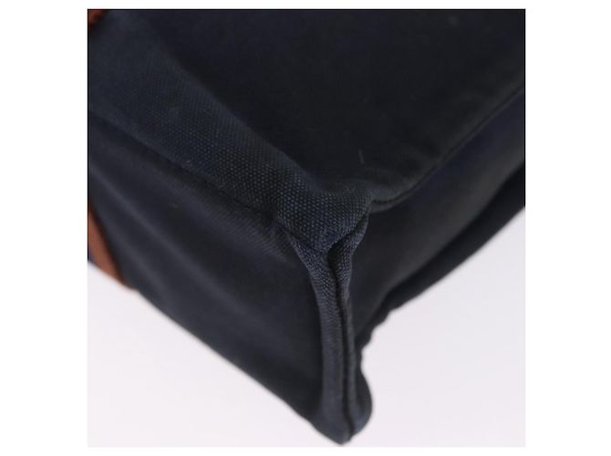 Hermès HERMES Nuova Borsa a Mano Fourre Tout PM Canvas Navy Silver Auth 204058 Argento Blu navy - vista 17